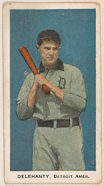 Delehanty, Detroit, American League, from the "Baseball Stars" series (E93), issued by the Standard Caramel Company, Issued by the Standard Caramel Company, Lancaster, Pennsylvania, Commercial color lithograph 