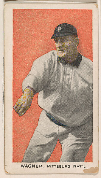 Wagner, Pittsburgh, National League, from the "Baseball Stars" series (E93), issued by the Standard Caramel Company, Issued by the Standard Caramel Company, Lancaster, Pennsylvania, Commercial color lithograph 