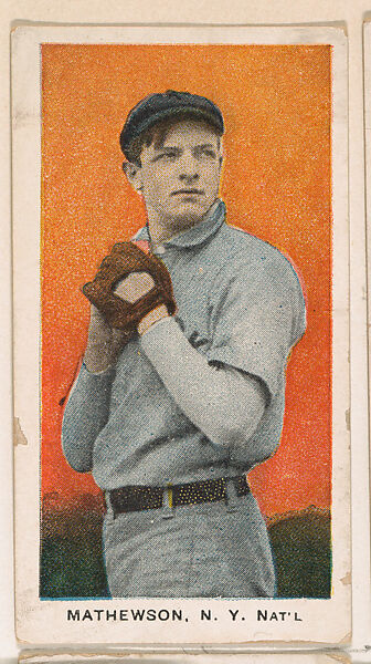 Mathewson, New York, National League, from the "Baseball Stars" series (E93), issued by the Standard Caramel Company, Issued by the Standard Caramel Company, Lancaster, Pennsylvania, Commercial color lithograph 