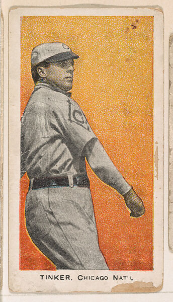 Tinker, Chicago, National League, from the "Baseball Stars" series (E93), issued by the Standard Caramel Company, Issued by the Standard Caramel Company, Lancaster, Pennsylvania, Commercial color lithograph 