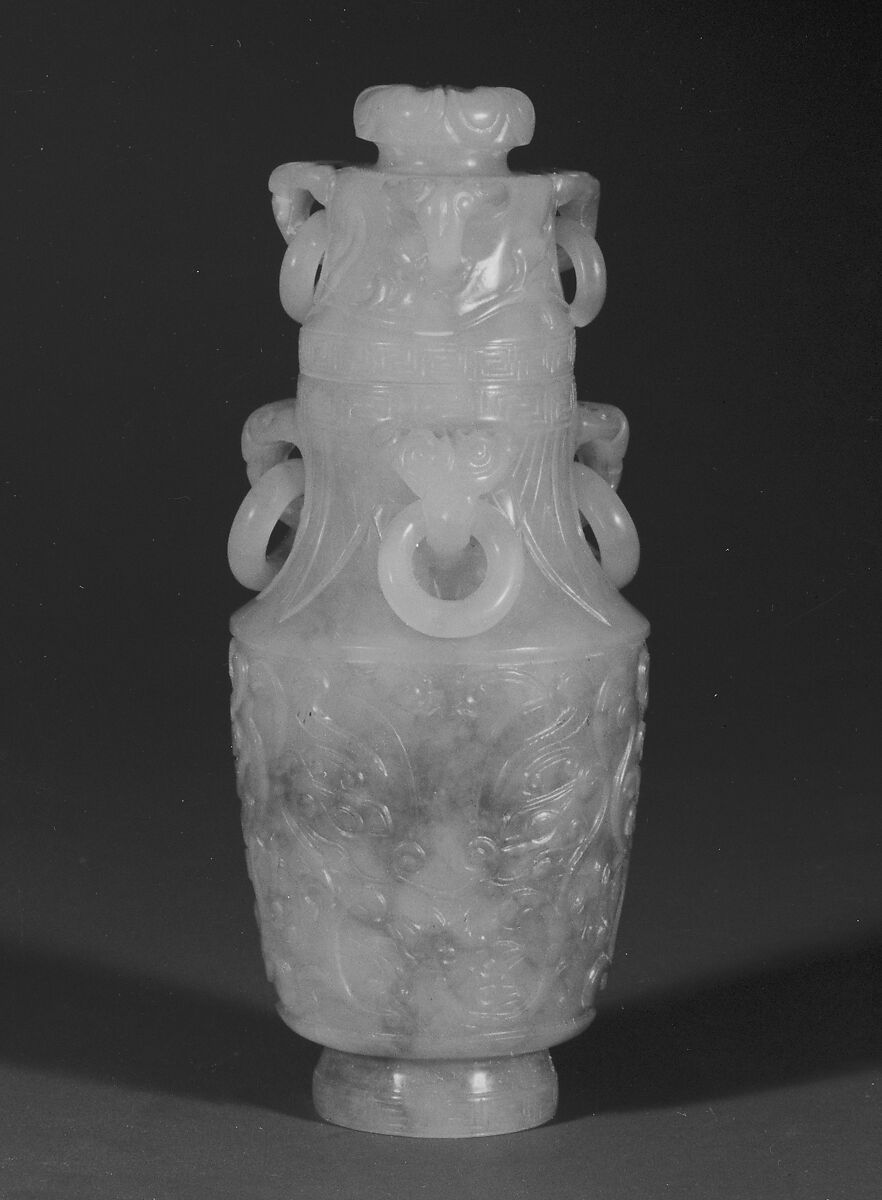 Covered vase, Jade, China 