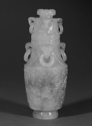Covered vase