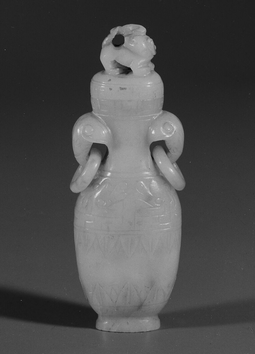 Covered vase, Jade, China 