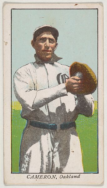 Cameron, Oakland, from the "Obak Baseball Players" set (T212), issued by the American Tobacco Company to promote Obak Mouthpiece Cigarettes, Issued by the California branch of the American Tobacco Company, Commercial color lithograph 