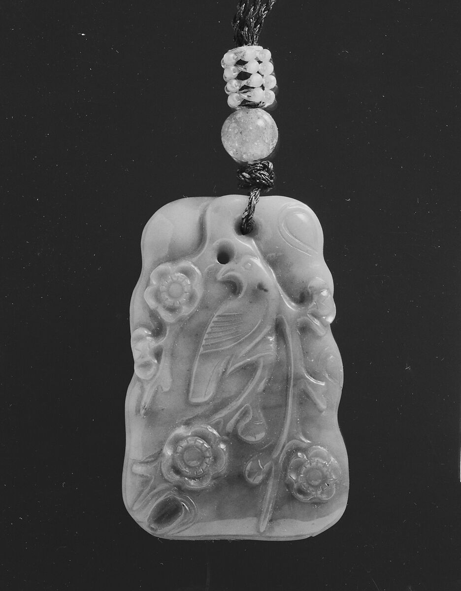 Pendant, Jade, seed pearls, China 