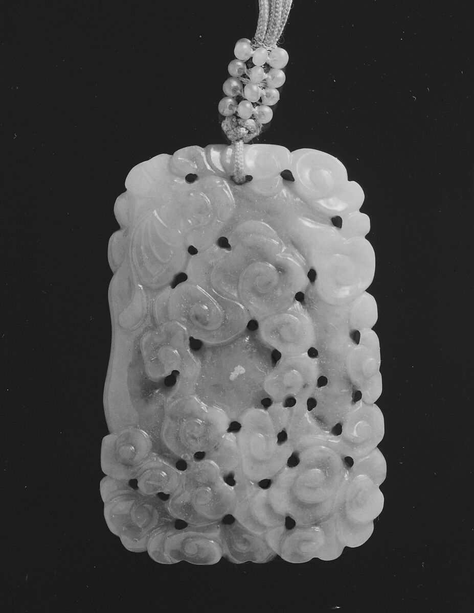 Pendant, Jade, seed pearls, China 