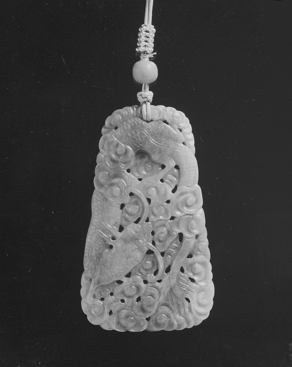 Pendant, Jade, seed pearls, China 