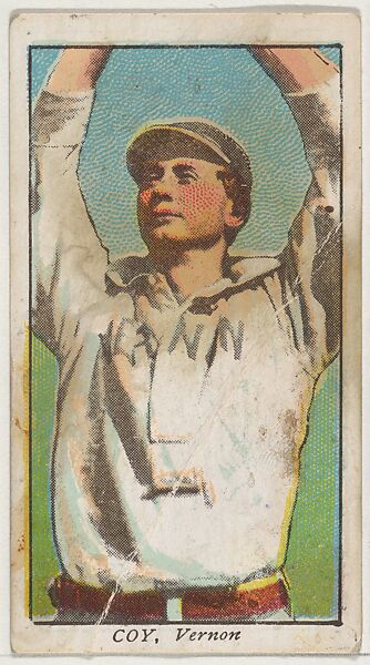 Coy, Vernon, from the "Obak Baseball Players" set (T212), issued by the American Tobacco Company to promote Obak Mouthpiece Cigarettes, Issued by the California branch of the American Tobacco Company, Commercial color lithograph 