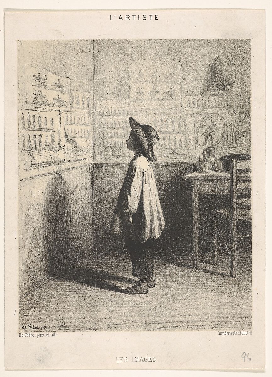 Images, from "L'Artiste", Pierre-Edouard Frère (French, Paris 1819–1886 Ecouen), Lithograph 