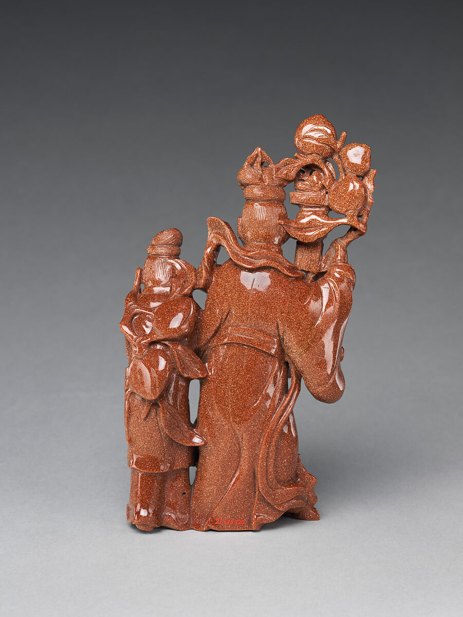 Two fairies, Aventurine glass, China