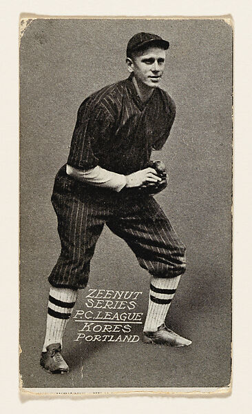 Kores, Portland, Pacific Coast League, from the Zeenut series (E136) for the Collins-McCarthy Candy Company, Issued by Collins-McCarthy Candy Co. (American, San Francisco), Photolithograph 