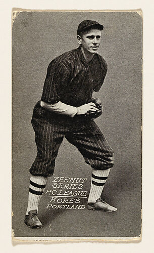 Kores, Portland, Pacific Coast League, from the Zeenut series (E136) for the Collins-McCarthy Candy Company