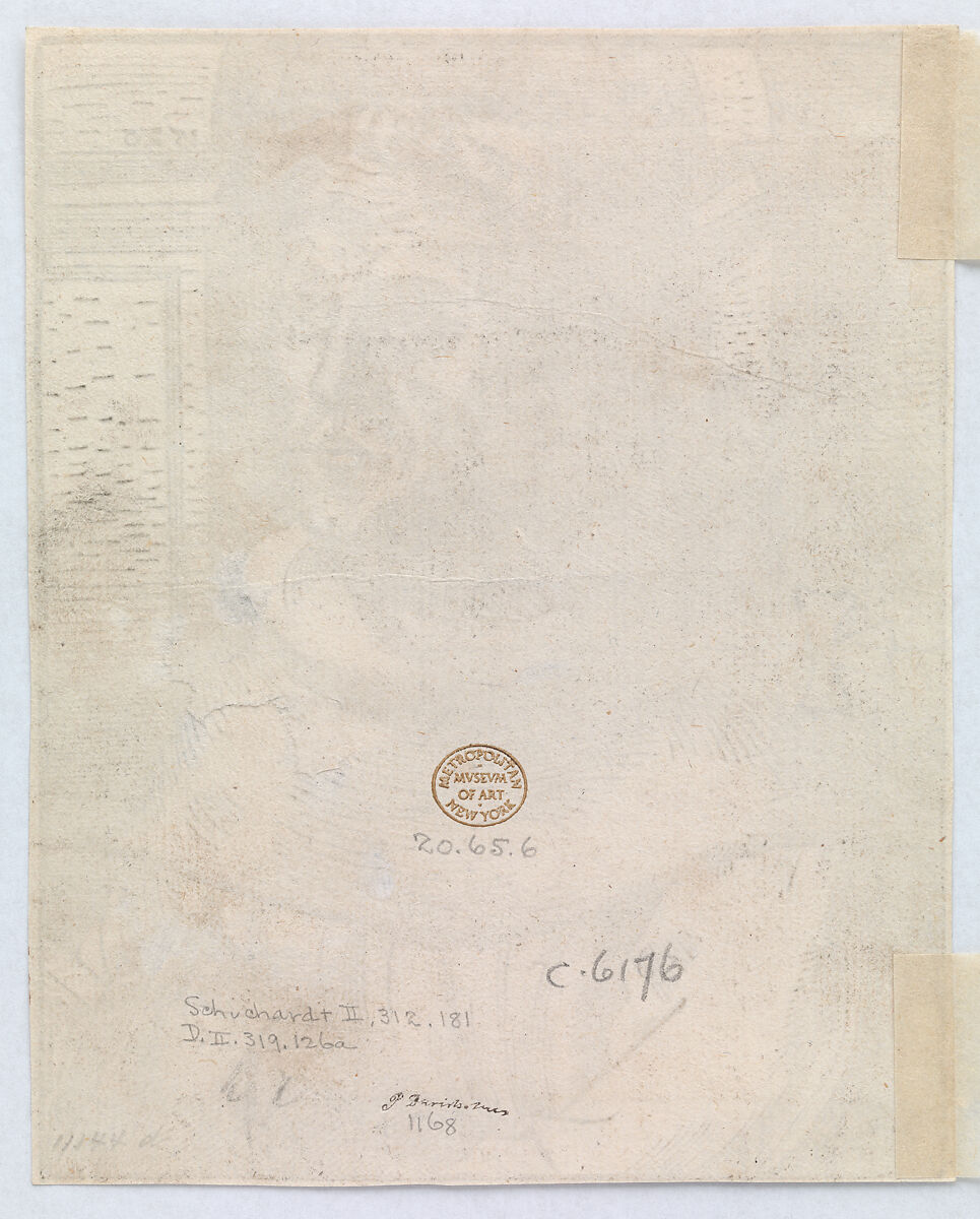 Copy of Luther as an Augustinian Friar, Half Length, Anonymous, German, 16th century, Woodcut; third state of eight (Hollstein)