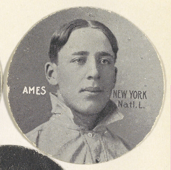 Ames, New York, National League, from the Stars of the Diamond series (E254) issued by the Colgan Gum Company, Issued by Colgan Gum Company, Louisville, Kentucky, Photolithograph 