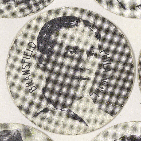 Bransfield, Philadelphia, National League, from the Stars of the Diamond series (E254) issued by the Colgan Gum Company, Issued by Colgan Gum Company, Louisville, Kentucky, Photolithograph 