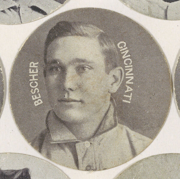 Bescher, Cincinnati, from the Stars of the Diamond series (E254) issued by the Colgan Gum Company, Issued by Colgan Gum Company, Louisville, Kentucky, Photolithograph 