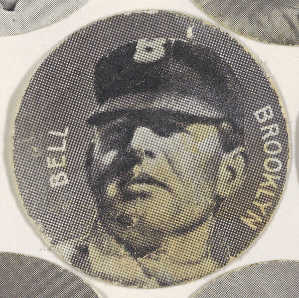 Bell, Brooklyn, from the Stars of the Diamond series (E254) issued by the Colgan Gum Company, Issued by Colgan Gum Company, Louisville, Kentucky, Photolithograph 