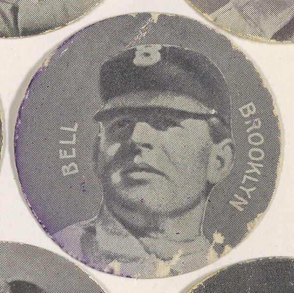 Bell, Brooklyn, from the Stars of the Diamond series (E254) issued by the Colgan Gum Company, Issued by Colgan Gum Company, Louisville, Kentucky, Photolithograph 