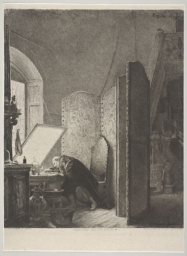 Rembrandt in His Studio