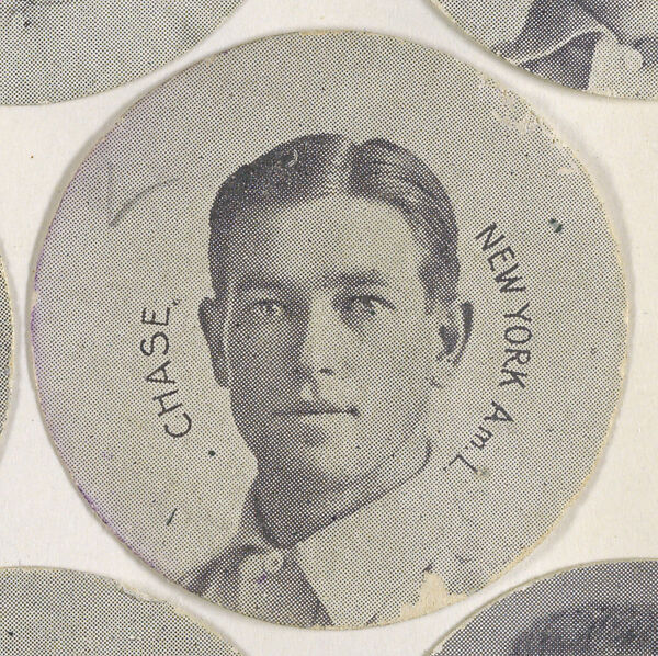 Chase, New York, American League, from the Stars of the Diamond series (E254) issued by the Colgan Gum Company, Issued by Colgan Gum Company, Louisville, Kentucky, Photolithograph 