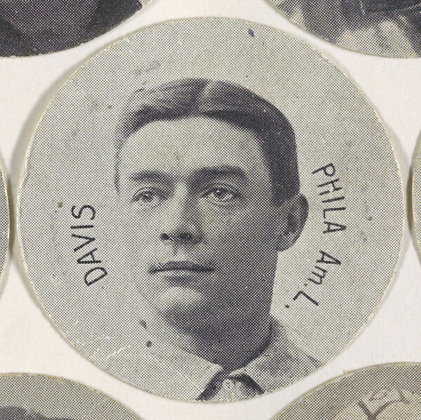 Davis, Philadelphia, American League, from the Stars of the Diamond series (E254) issued by the Colgan Gum Company, Issued by Colgan Gum Company, Louisville, Kentucky, Photolithograph 