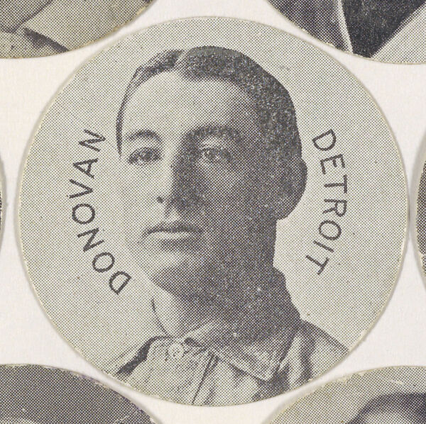 Donovan, Detroit, from the Stars of the Diamond series (E254) issued by the Colgan Gum Company, Issued by Colgan Gum Company, Louisville, Kentucky, Photolithograph 