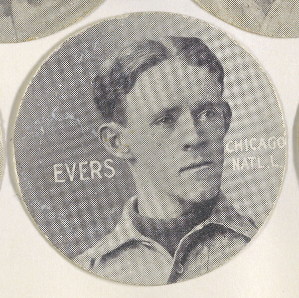Evers, Chicago, National League, from the Stars of the Diamond series (E254) issued by the Colgan Gum Company, Issued by Colgan Gum Company, Louisville, Kentucky, Photolithograph 