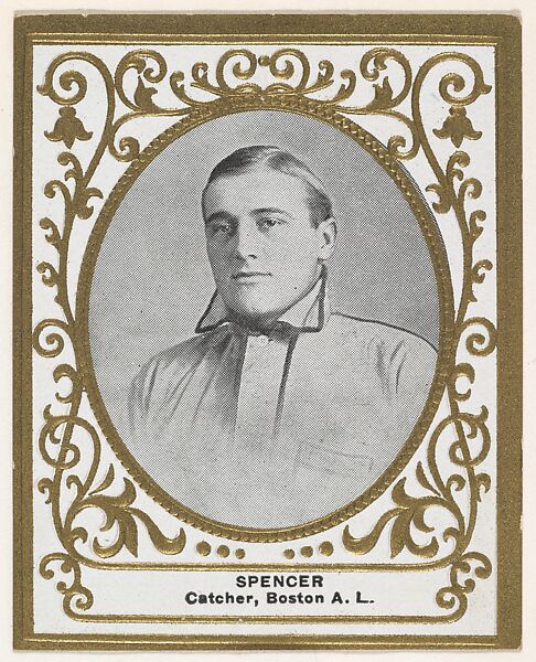 Spencer, Catcher, Boston, American League, from the Baseball Players (Ramlys) series (T204) issued by the Mentor Company to promote Ramly and T.T.T. Turkish Cigarettes, Issued by Mentor Company, Boston, Photolithograph 