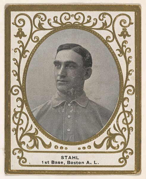 Stahl, 1st Base, Boston, American League, from the Baseball Players (Ramlys) series (T204) issued by the Mentor Company to promote Ramly and T.T.T. Turkish Cigarettes, Issued by Mentor Company, Boston, Photolithograph 