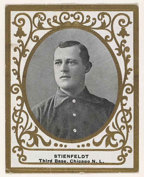 Stienfeldt, 3rd Base, Chicago, National League, from the Baseball Players (Ramlys) series (T204) issued by the Mentor Company to promote Ramly and T.T.T. Turkish Cigarettes, Issued by Mentor Company, Boston, Photolithograph 