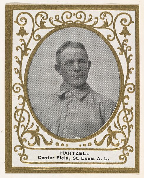 Hartzell, Center Field, St. Louis, American League, from the Baseball Players (Ramlys) series (T204) issued by the Mentor Company to promote Ramly and T.T.T. Turkish Cigarettes, Issued by Mentor Company, Boston, Photolithograph 