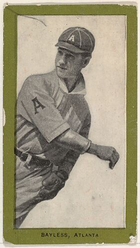 Bayless, Atlanta, from the Baseball Players (Green Borders) series (T211) issued by Red Sun Cigarettes