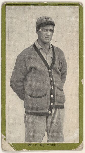 Wilder, Mobile, from the Baseball Players (Green Borders) series (T211) issued by Red Sun Cigarettes, Issued by Red Sun Cigarettes, Photolithograph 