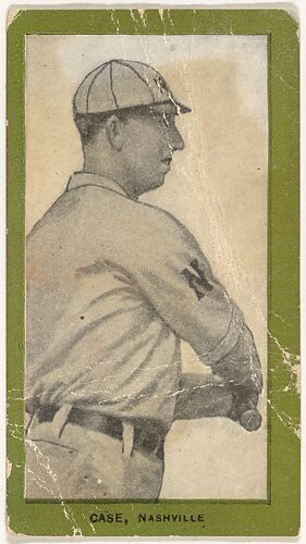 Case, Nashville, from the Baseball Players (Green Borders) series (T211) issued by Red Sun Cigarettes