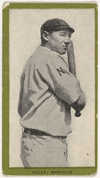 Kelly, Nashville, from the Baseball Players (Green Borders) series (T211) issued by Red Sun Cigarettes, Issued by Red Sun Cigarettes, Photolithograph 