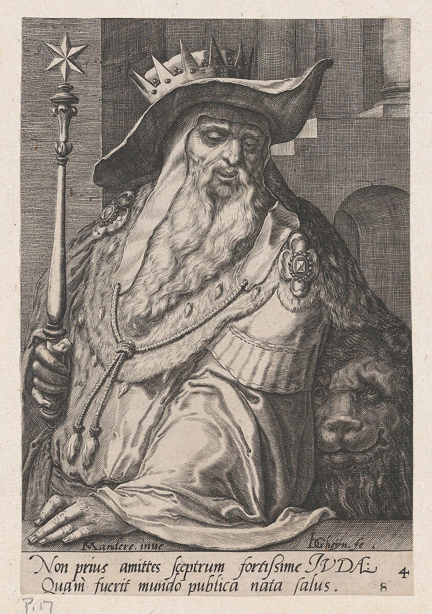 Judah, from The Twelve Sons of Jacob, Jacques de Gheyn II (Netherlandish, Antwerp 1565–1629 The Hague), Engraving 