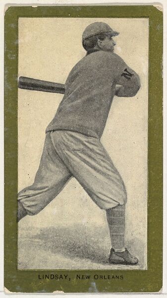 Lindsay, New Orleans, from the Baseball Players (Green Borders) series (T211) issued by Red Sun Cigarettes, Issued by Red Sun Cigarettes, Photolithograph 