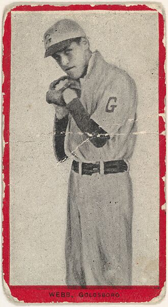 Webb, Goldsboro, East Carolina League, from the Baseball Players (Red Borders) series (T210) issued by Old Mill Cigarettes, Issued by Old Mill Cigarettes, Virginia, Photolithograph 