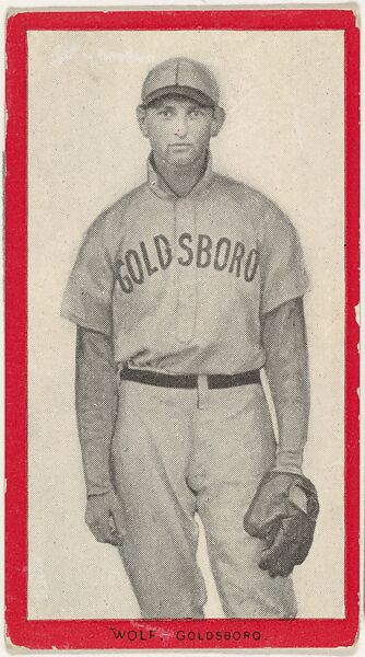 Wolf, Goldsboro, East Carolina League, from the Baseball Players (Red Borders) series (T210) issued by Old Mill Cigarettes, Issued by Old Mill Cigarettes, Virginia, Photolithograph 