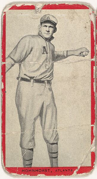 Hohnhorst, Atlanta, Southern Association, from the Baseball Players (Red Borders) series (T210) issued by Old Mill Cigarettes, Issued by Old Mill Cigarettes, Virginia, Photolithograph 