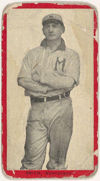 Smith, Montgomery, Southern Association, from the Baseball Players (Red Borders) series (T210) issued by Old Mill Cigarettes, Issued by Old Mill Cigarettes, Virginia, Photolithograph 