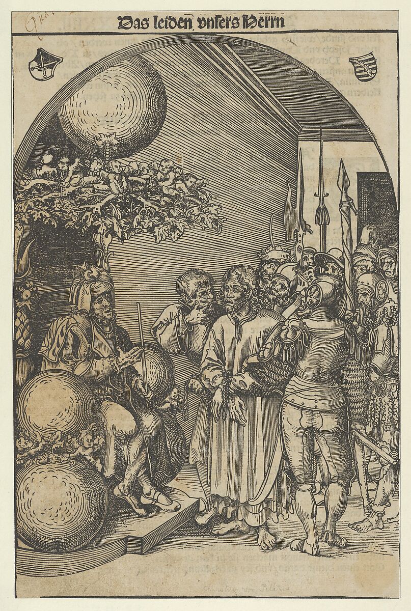 Christ before Herod, from the Passion, Lucas Cranach the Elder (German, Kronach 1472–1553 Weimar), Woodcut 