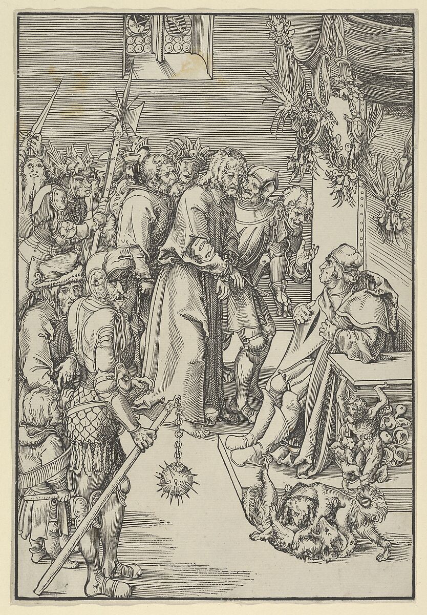 Christ Before Annas, from the Passion, Lucas Cranach the Elder (German, Kronach 1472–1553 Weimar), Woodcut 