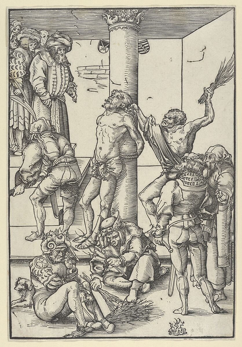 The Flagellation, from The Passion, Lucas Cranach the Elder (German, Kronach 1472–1553 Weimar), Woodcut 