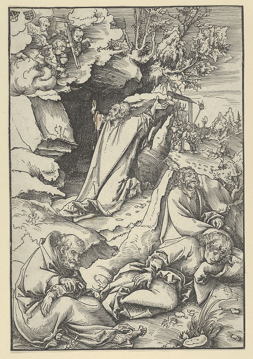 Christ on the Mount of Olives, from "The Passion", Lucas Cranach the Elder (German, Kronach 1472–1553 Weimar), Woodcut 