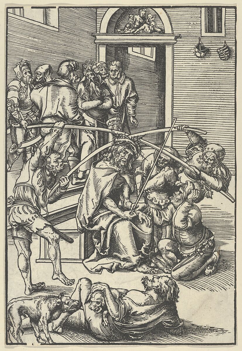 Christ crowned with Thorns, from The Passion, Lucas Cranach the Elder (German, Kronach 1472–1553 Weimar), Woodcut 