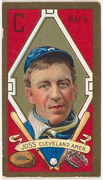 A. Joss, Cleveland Naps, American League, from the "Baseball Series" (Gold Borders) set (T205) issued by the American Tobacco Company, Issued by the American Tobacco Company, Commercial color lithograph 