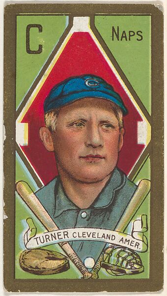 Terence Turner, Cleveland Naps, American League, from the "Baseball Series" (Gold Borders) set (T205) issued by the American Tobacco Company, Issued by the American Tobacco Company, Commercial color lithograph 