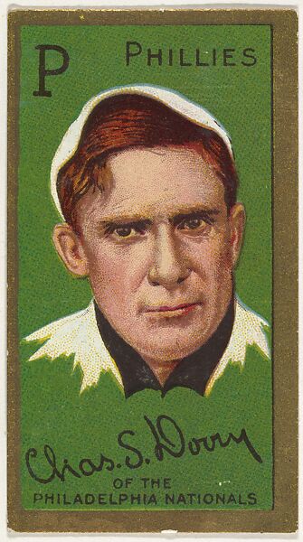 Charles S. Dooin, Philadelphia Phillies, National League, from the "Baseball Series" (Gold Borders) set (T205) issued by the American Tobacco Company, Issued by the American Tobacco Company, Commercial color lithograph 