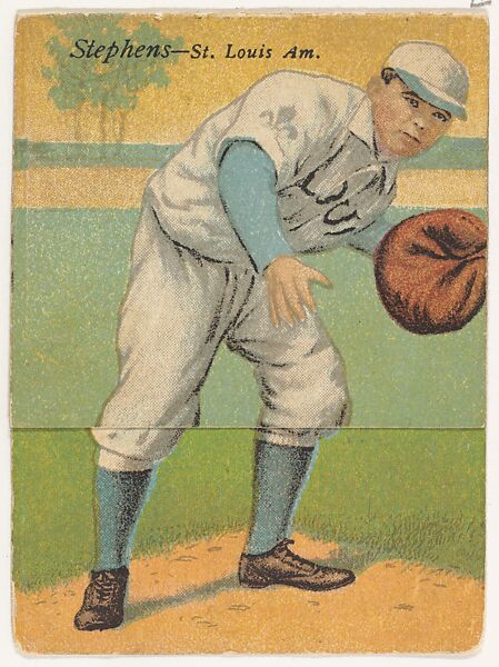 Stephens, St. Louis, American League, from the Mecca Double Folder series (T201), Mecca Cigarettes, Commercial color lithograph